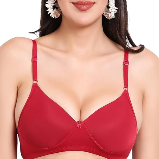 Women’s Seamless Wireless Push-Up Bra – Full Coverage Comfort, Smooth T-Shirt Fit, Adjustable All-Day Wear