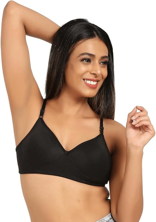 Women’s Seamless Wireless Push-Up Bra – Full Coverage Comfort, Smooth T-Shirt Fit, Adjustable All-Day Wear