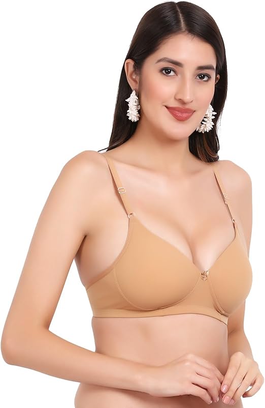Women’s Seamless Wireless Push-Up Bra – Full Coverage Comfort, Smooth T-Shirt Fit, Adjustable All-Day Wear