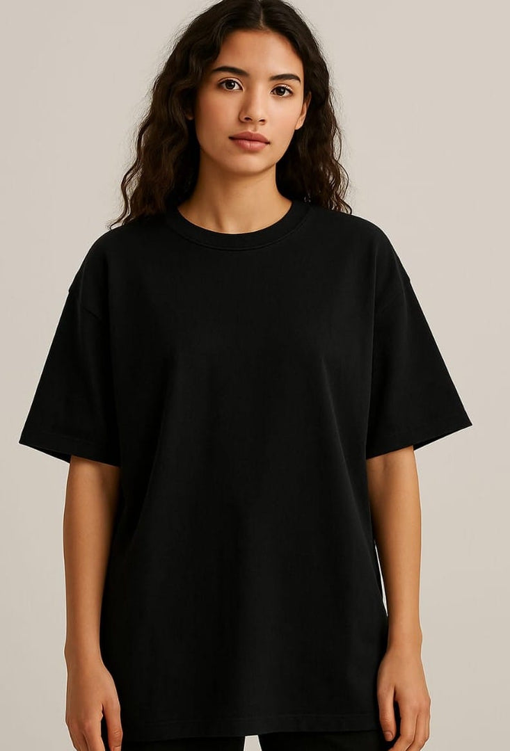 Oversized Premium 100% Cotton Single Jersey T-Shirt for Men & Women